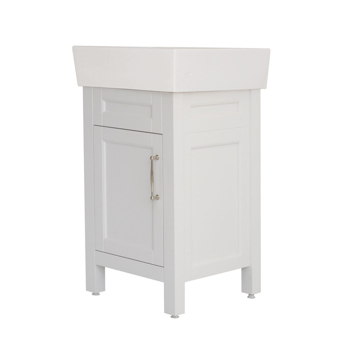 18 inch white vanity side a
