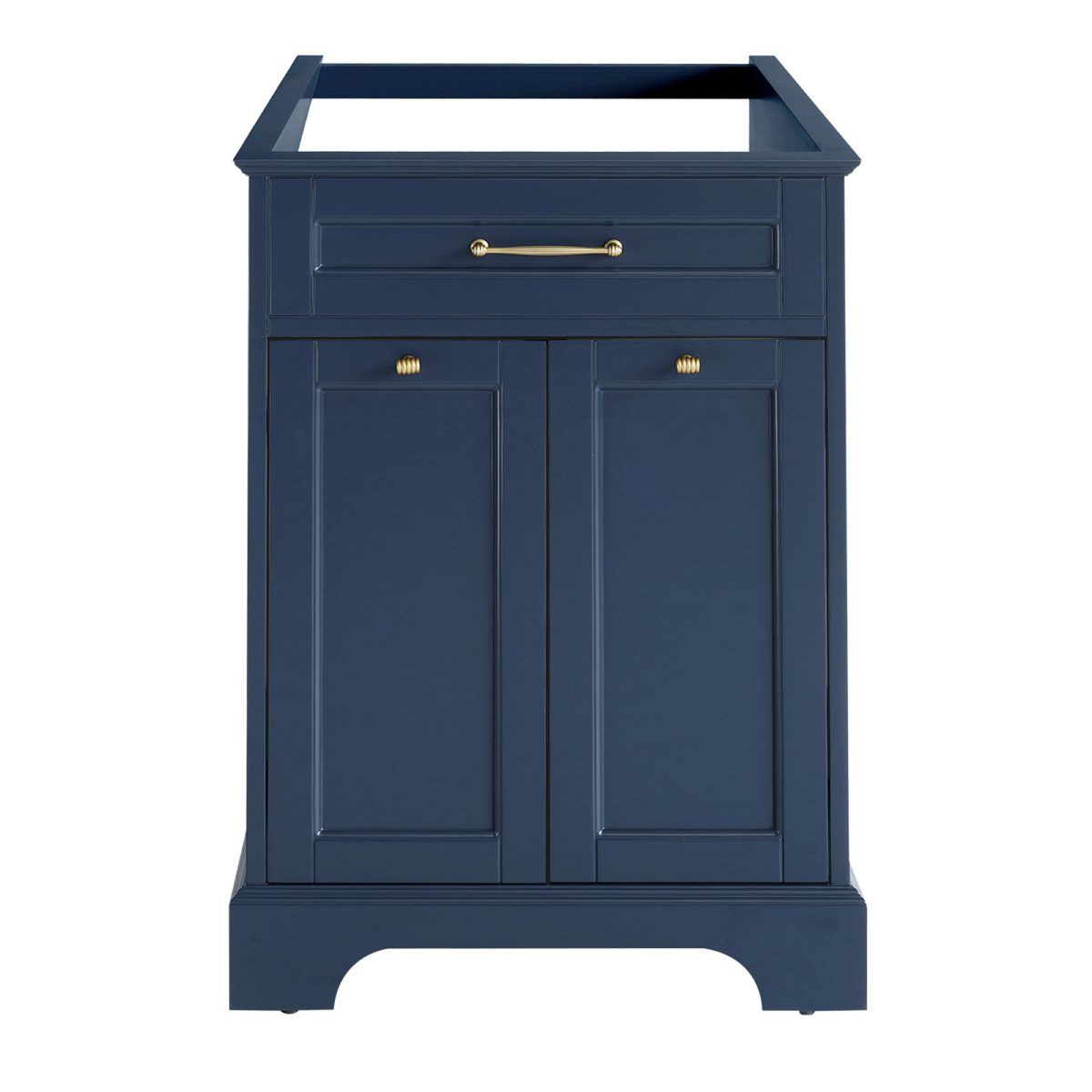 24 inch Navy Blue Single Sink Vanity Base without top a