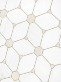 White Beige Marble Elegant Mosaic Backsplash Tile BA6310 15