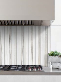 Modern Long Marble Rosewood Gray Backsplash Mosaic Tile BA1080