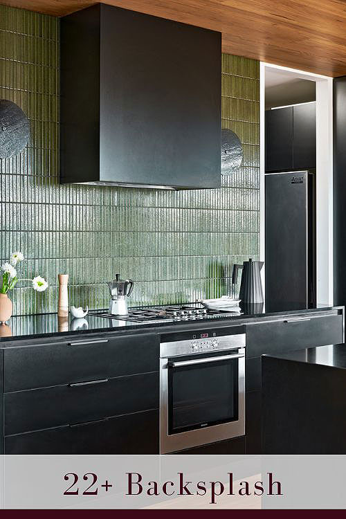 Green Tile Backsplash