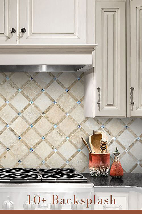 Iridescent Tile Backsplash