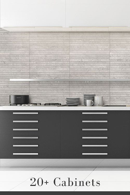 Modern Gray Kitchen Cabinets